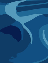 abstract background with untidy waves Illustration