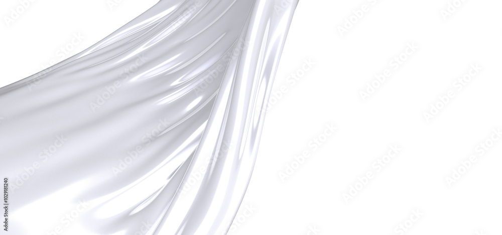 Poster Abstract close-up of milk splashing, creating a wave-like white texture against a dark background
