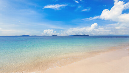 Beautiful landscape sea nature in summer outdoor background