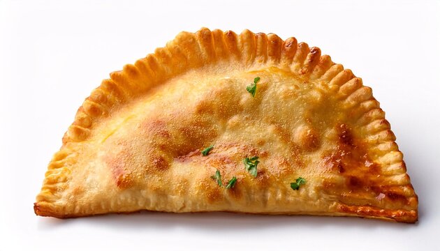 Tasty cheburek isolated on white background