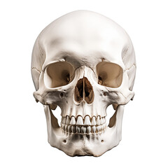 human skull isolated