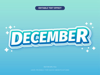Premium Editable Text Effect December mix soft Cyan Green Blue purple pastel gradient comic style vector