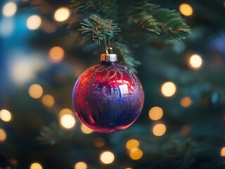 Fototapeta premium christmas tree decorations