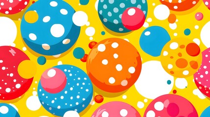 Fototapeta premium Pastel teal background with white polka dots
