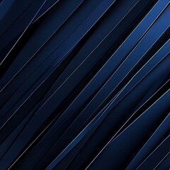 Obraz premium Bright navy blue dynamic abstract background. Diagonal lines. Trendy classic male dark color. 3d striped cover. Business presentation sale banner. Polygonal triangular textured pattern, Generative Ai