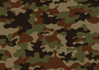 
camouflage military background, seamless army pattern, vector print illustration