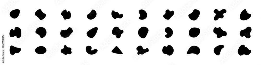 Aufkleber set of vector abstract shapes. isolated creative objects of various shapes. modern color geometric t