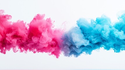 Fototapeta premium Swirling Abstract Clouds of Acrylic Paint in Water