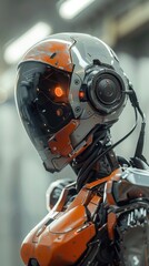 Futuristic robot companion, 4K hyperrealistic photo