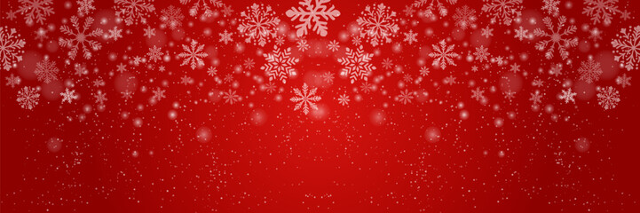Christmas winter background with snowflakes