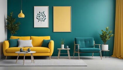 Photo modern style interior room 3d illustration