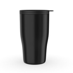 Travel mug blank mockup template 3d render illustration