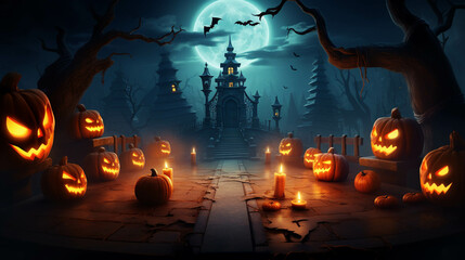 the ultimate halloween video meeting background