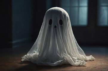 Cute Halloween ghost.