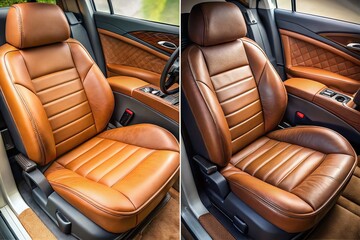 Before and After Cleaning Leather Car Seats - Transform Your Vehicle's Interior Effectively