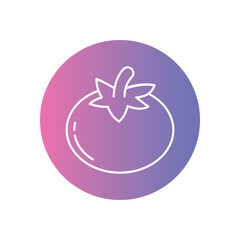 Tomato vector icon stock illustration