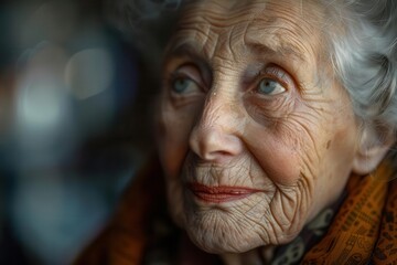 Close-up of elderly seniors engaged in a language learning session detailed textures and precision