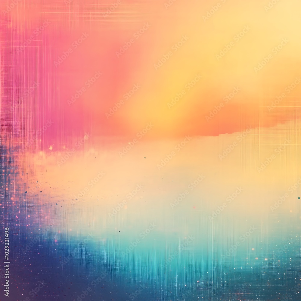 Poster abstract warm pastel blurred grainy gradient background texture colorful digital grain noise effect 