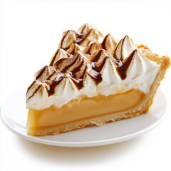 Meringue Pie Isolated