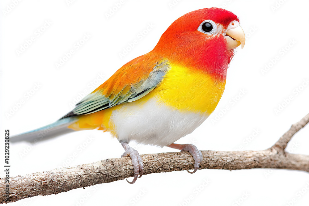 Sticker Parrot White Background