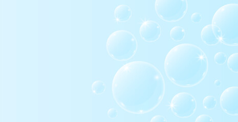 Bubble Pattern Background With Copy Space. Banner. Abstract Business Wallpaper. Vector Illustration