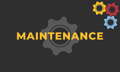 cog wheels vector illustration. Customer support icon. Technical support engineering light background concept. Website under construction page. Web Page maintenance.