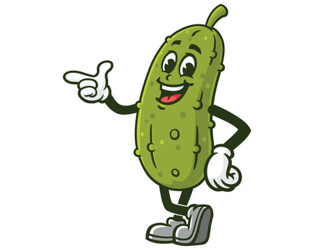 recommend clip art: Pickle Cartoon Mascot Illustration Character Vector Clip-art Hand-drawn Logo Design
