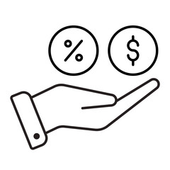 Debt Icon, Finance, Loan, Bussines