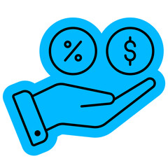 Debt Icon, Finance, Loan, Bussines