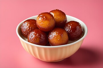 sweet gulab jamun in a bowl