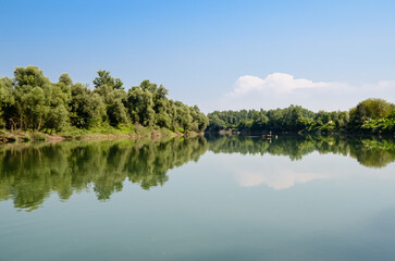 Beautiful river, nature, reflection
