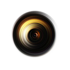 Colorful radial motion effect. Abstract rounded background. Color curves and sphere.