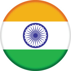 Round flag of India