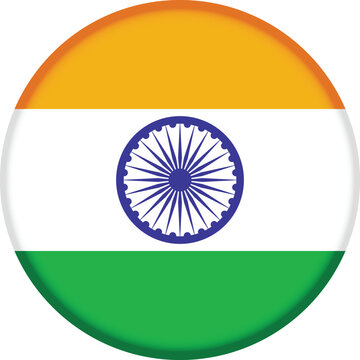 Round flag of India