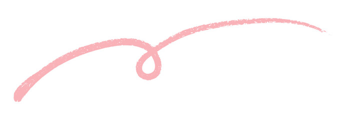 Swirl Brush Stroke Line – Pink Ink Decorative Curve line EPS 10