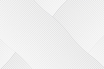 A flowing white and gray background with wavy lines, featuring a smooth, blurred pattern. Light, soft abstract design with pale geometric elements. Vector illustration in EPS 10 format.