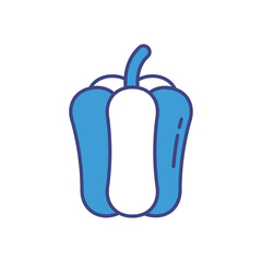 Bell Pepper vector icon stock illustration