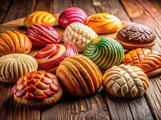 Conchas Delight: A Colorful Array of Traditional Mexican Pastries for Culinary Enthusiasts