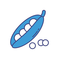 Peas vector icon stock illustration