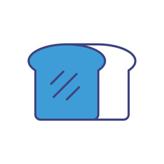 Bread vector icon stock illustration