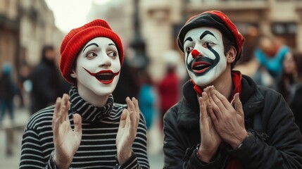 Street performers live up the event