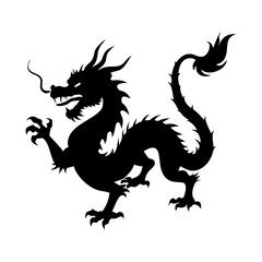 Dragon Silhouette vector art image