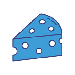 Cheese vector icon stock illustration