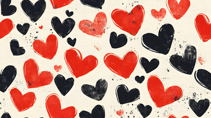 seamless texture with hearts