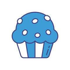 Muffin vector icon stock illustration