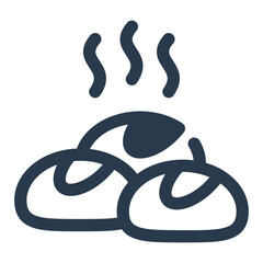 Steaming Hot Dinner Rolls Icon