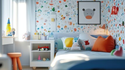 Colorful Kids Bedroom.