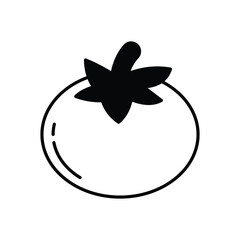 Tomato vector icon stock illustration