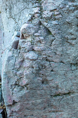 Rock wall in shadow with texture