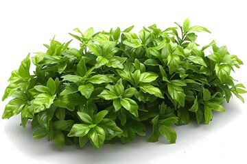 Obraz premium Lush green bush, nature foliage plant on transparent background 